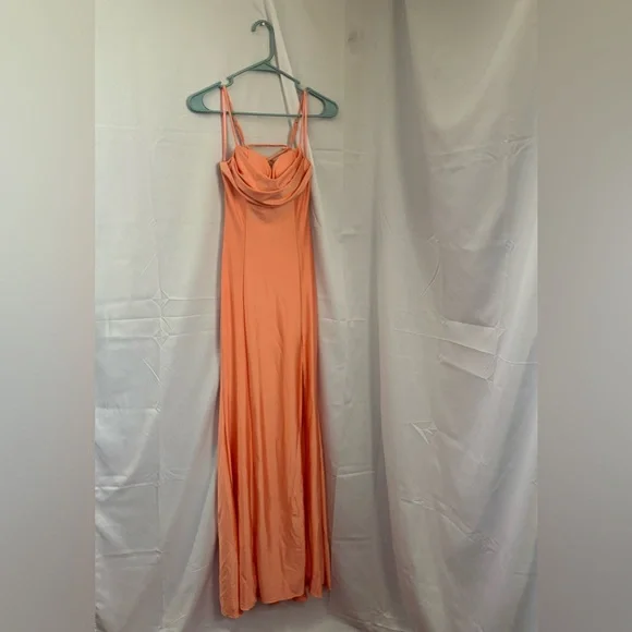 Elegant Peach Evening Gown - Picture 5 of 5